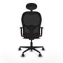 Piqueras y Crespo Chaise de Bureau Jorquera Marron et Noir