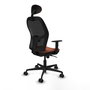 Piqueras y Crespo Chaise de Bureau Jorquera Marron et Noir