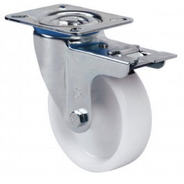 ALEX Roue Pivotante Ø125mm Nylon Plastique Avec/Sans Frein