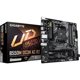 GIGABYTE B550M DS3H AC R2 - Carte mère Micro-ATX - Chipset AMD B550 - DDR4 & PCIe 4.0 avec WiFi AC intégré