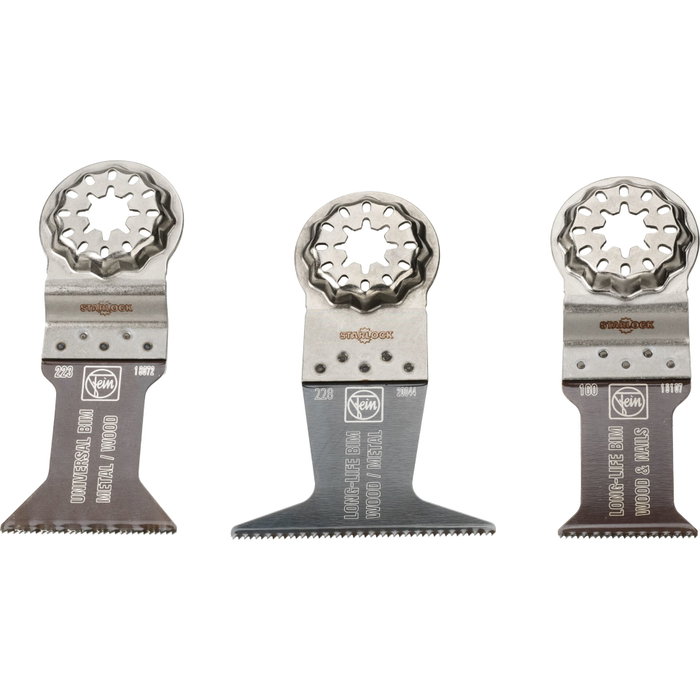 Fein E-Cut Combo Starlock Bois & Métal, Lot de 3 lames de scie Fein E-Cut Combo Starlock Bois & Métal, Lot de 3 lames de scie