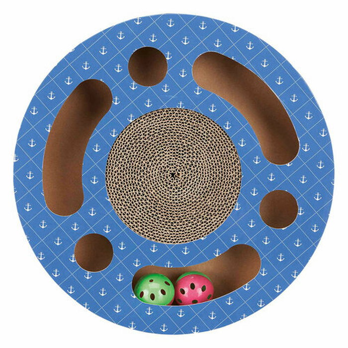 Grattoir pour Chats Trixie Bleu Carton Plastique Ø 33 cm Grattoir pour Chats Trixie Bleu Carton Plastique Ø 33 cm