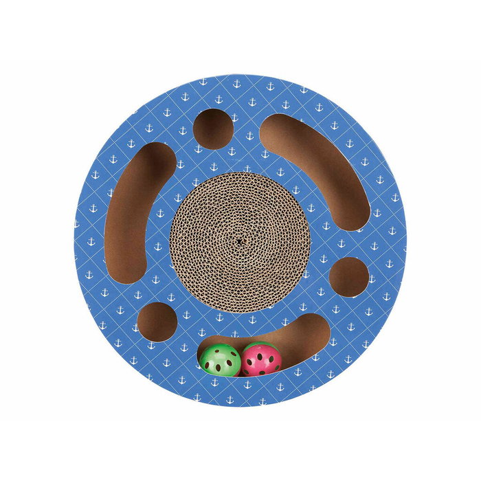 Grattoir pour Chats Trixie Bleu Carton Plastique Ø 33 cm Grattoir pour Chats Trixie Bleu Carton Plastique Ø 33 cm