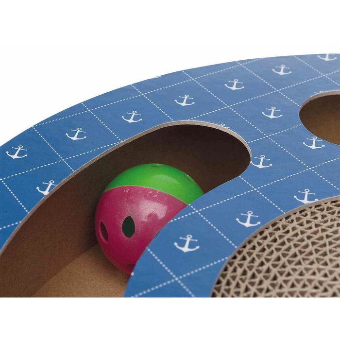 Grattoir pour Chats Trixie Bleu Carton Plastique Ø 33 cm Grattoir pour Chats Trixie Bleu Carton Plastique Ø 33 cm