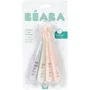 Beaba Lot de 4 cuillères en silicone - Barbe à papa / Guimauve / Vert de gris / Lila