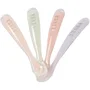 Beaba Lot de 4 cuillères en silicone - Barbe à papa / Guimauve / Vert de gris / Lila