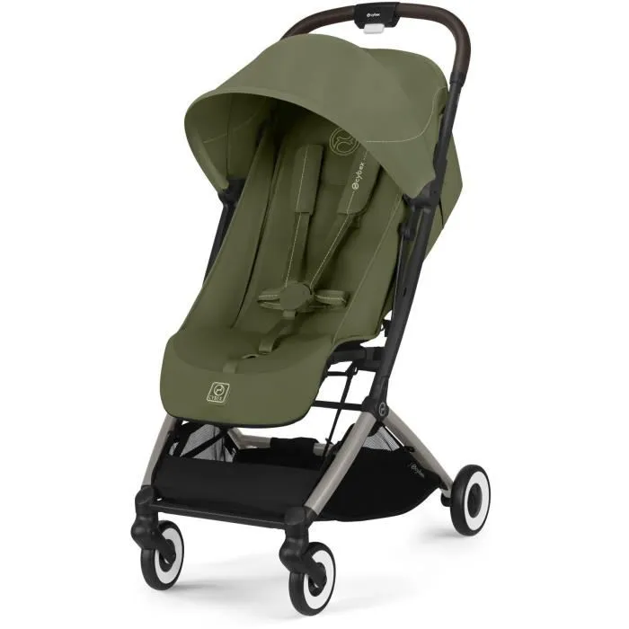 Cybex Poussette 1er âge Orfeo TPE Ultra Compacte Confortable - Châssis Taupe MossGreen 2025