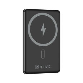 Powerbank Muvit for Change Noir Aluminium 5000 mAh