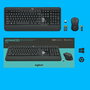 Logitech MK540 Advanced - Souris et clavier sans fil pour bureau, noir (920-008685)