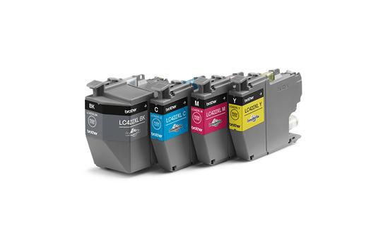 Brother LC422XLVALDR - Pack multipack 4 cartouches d'encre haute capacité - Noir (3000 pages), Cyan, Magenta, Jaune (1500 pages chacun)