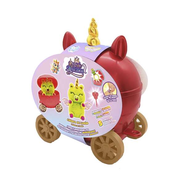 Bizak Carroza Reino Magico, Carrosse Magique avec Figure Unicorne Sorpresa et Accessoires, Modèles Assortis, 24,5 x 24 x 16 cm Bizak Carroza Reino Magico, Carrosse Magique avec Figure Unicorne Sorpresa et Accessoires, Modèles Assortis, 24,5 x 24 x 16 cm