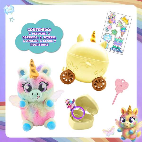 Bizak Carroza Reino Magico, Carrosse Magique avec Figure Unicorne Sorpresa et Accessoires, Modèles Assortis, 24,5 x 24 x 16 cm Bizak Carroza Reino Magico, Carrosse Magique avec Figure Unicorne Sorpresa et Accessoires, Modèles Assortis, 24,5 x 24 x 16 cm