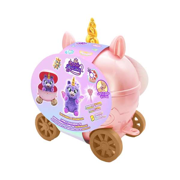 Bizak Carroza Reino Magico, Carrosse Magique avec Figure Unicorne Sorpresa et Accessoires, Modèles Assortis, 24,5 x 24 x 16 cm Bizak Carroza Reino Magico, Carrosse Magique avec Figure Unicorne Sorpresa et Accessoires, Modèles Assortis, 24,5 x 24 x 16 cm