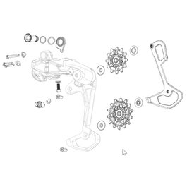 Sram Kit Carcasse Dérailleur X0 T-Type Eagle AXS