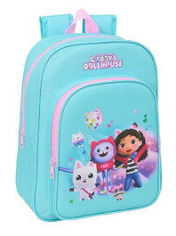 Safta Mochila Gabby's Dollhouse - Sac à dos enfant adaptable à la poussette, 26 x 34 x 11 cm, 3 ans et plus