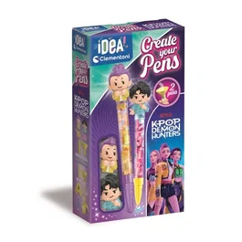 Clementoni Crée tes Stylos - Coffret Kpop Demon Hunters - Rumi & Juni