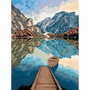 Ravensburger Set de peinture par numéros Lake Views 30 x 40 cm