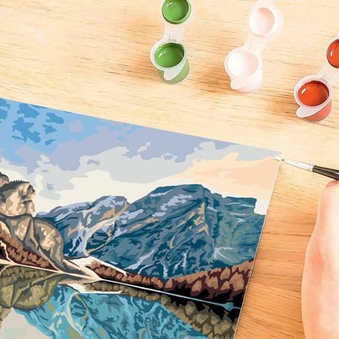 Ravensburger Set de peinture par numéros Lake Views 30 x 40 cm Ravensburger Set de peinture par numéros Lake Views 30 x 40 cm