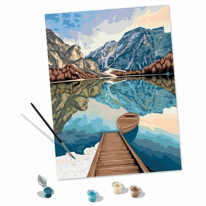Ravensburger Set de peinture par numéros Lake Views 30 x 40 cm Ravensburger Set de peinture par numéros Lake Views 30 x 40 cm