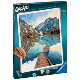 Ravensburger Set de peinture par numéros Lake Views 30 x 40 cm