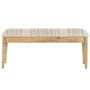 Home ESPRIT Banquette Beige Multicouleur en Bois de manguier