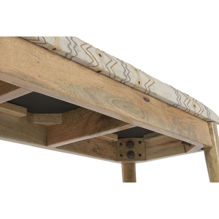 Home ESPRIT Banquette Beige Multicouleur en Bois de manguier Home ESPRIT Banquette Beige Multicouleur en Bois de manguier