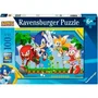 Ravensburger - Puzzle 100 pièces XXL Sonic l'Hérisson - Personnages Sonic, Knuckles, Tails et Amy - Jeu éducatif dès 6 ans - 12001134