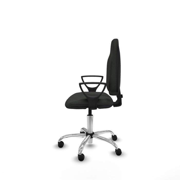 PIQUERAS Y CRESPO Chaise de bureau Algarra, Tissu Noir, Base Chromée PIQUERAS Y CRESPO Chaise de bureau Algarra, Tissu Noir, Base Chromée