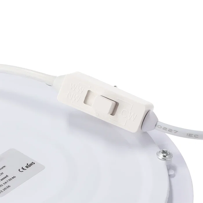 Plaque LED Circulaire 6W 600Lm CCT (Lumière Réglable) UGR<17 40.000H JL-GP-LZ-1-17-CCT