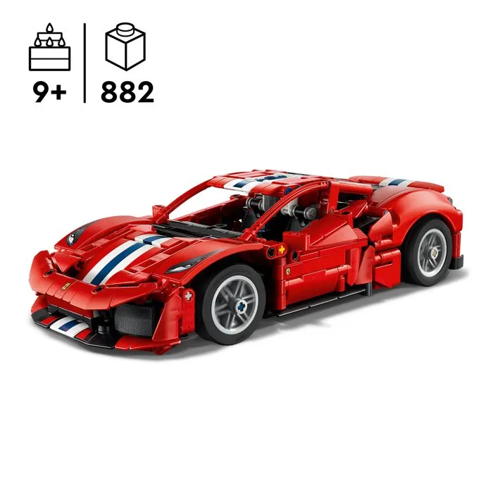 Lego Technic Ferrari 488 Pista, 882 pièces