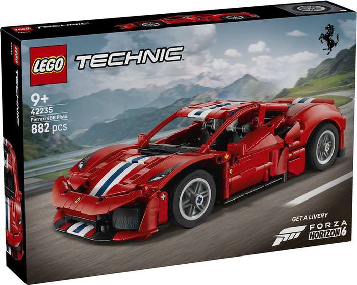 Lego Technic Ferrari 488 Pista, 882 pièces