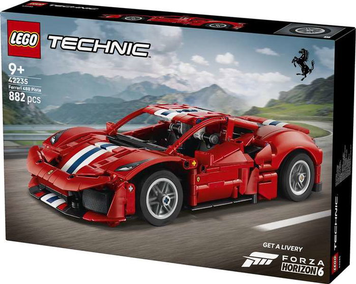 Lego Technic Ferrari 488 Pista, 882 pièces