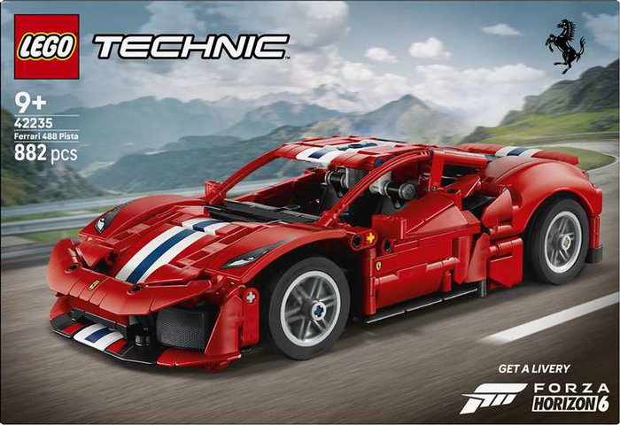 Lego Technic Ferrari 488 Pista, 882 pièces