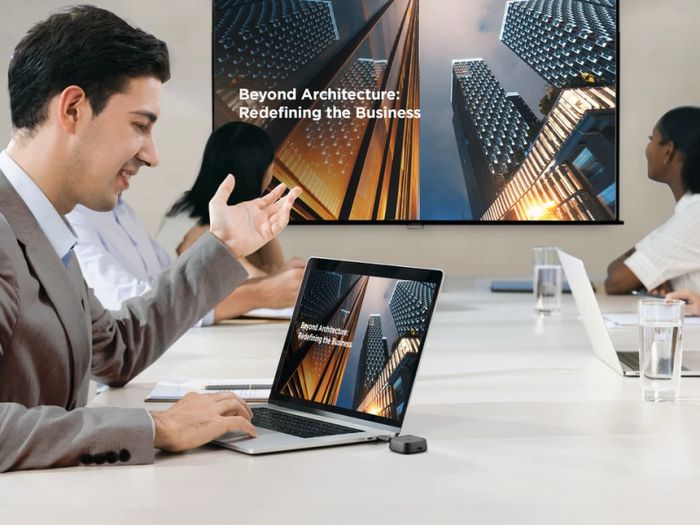 ViewSonic WPD-900 Kit de Casting sans Fil avec Transmetteur USB-C et Récepteur HDMI+USB-A, Compatible AirPlay, Miracast et Chargement jusqu'à 60W