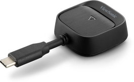 ViewSonic WPD-900 Kit de Casting sans Fil avec Transmetteur USB-C et Récepteur HDMI+USB-A, Compatible AirPlay, Miracast et Chargement jusqu'à 60W