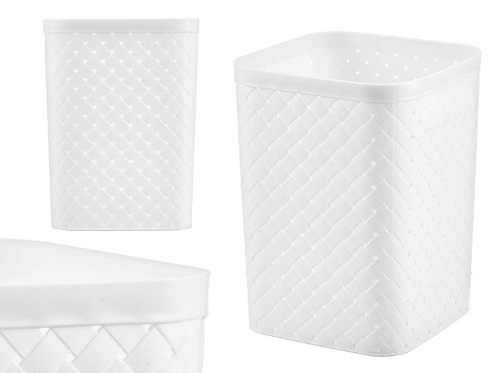 Pincello Corbeille à Papier Carrée Blanche 19x26x19 cm en Plastique (PP) (Set de 12) Pincello Corbeille à Papier Carrée Blanche 19x26x19 cm en Plastique (PP) (Set de 12)