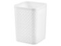 Pincello Corbeille à Papier Carrée Blanche 19x26x19 cm en Plastique (PP) (Set de 12)