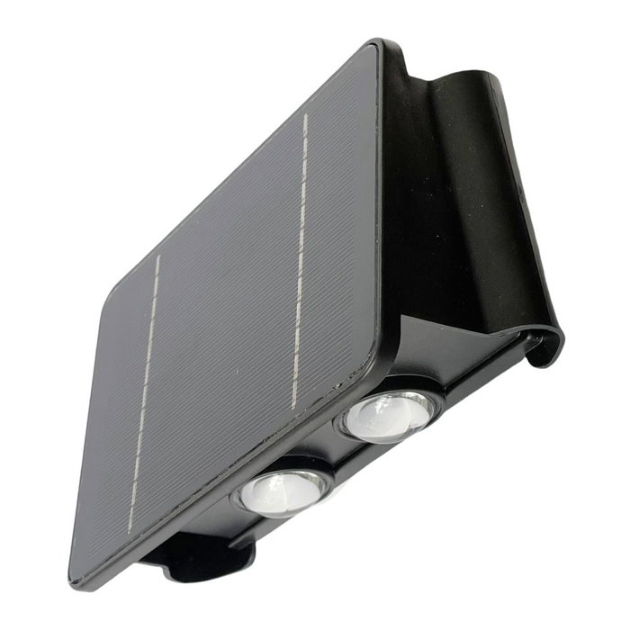 Edm Aplique solaire LED 4W 200lm 3000K lumière chaude avec capteur crépusculaire IP65 batterie 2000mAh