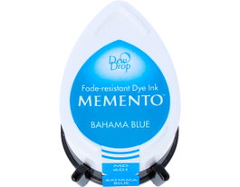 Tsukineko MEMENTO encre goutte bleu Bahamas translucide 32x50mm