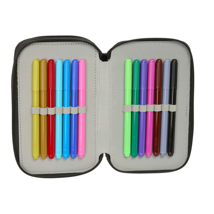 Fourre-tout One Piece Noir 12,5 x 19,5 x 5,5 cm 37 Pièces