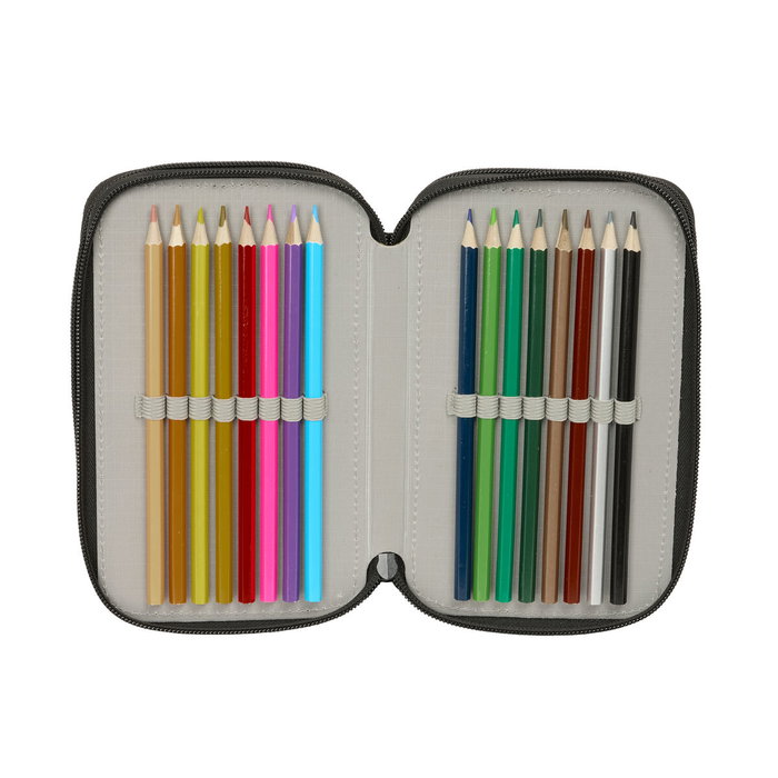 Fourre-tout One Piece Noir 12,5 x 19,5 x 5,5 cm 37 Pièces