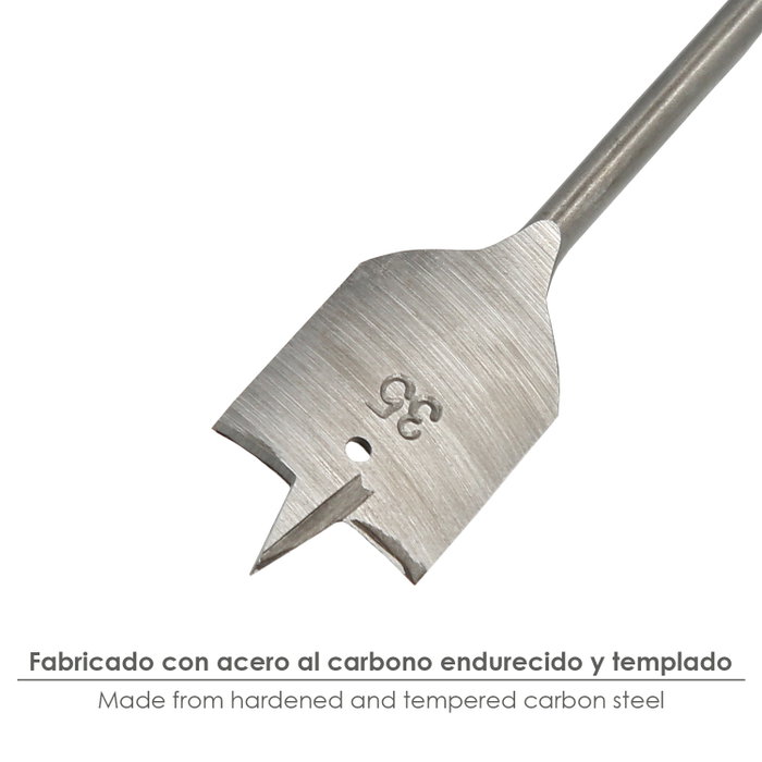 WOLFPACK LINEA PROFESIONAL Mèche à bois plate 3 pointes 35,00 mm