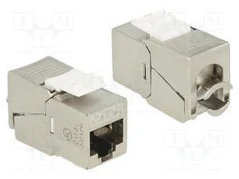 DELOCK Module RJ45 Keystone Cat 6a Argent