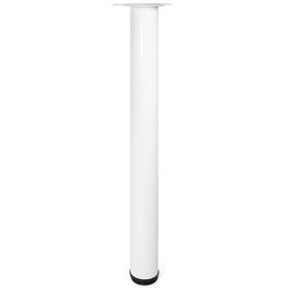 HERRAJES ALK Pata de mesa regulable VIGO Ø60 H710 Blanc