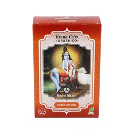 RADHE SHYAM Henna Poudre Cuivre Naturel 100g - Teinture Végétale Cheveux