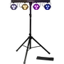 ALGAMLIGHT Stagebar II 2 en 1 Lumière LED sur Pied avec Pédale Algamlight 4x PAR RGB + Strobe Trépied Inclus
