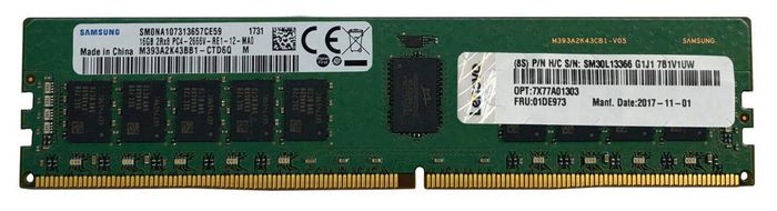 Lenovo ThinkSystem Module mémoire RAM 16GB TruDDR4 3200 MHz ECC UDIMM Lenovo ThinkSystem Module mémoire RAM 16GB TruDDR4 3200 MHz ECC UDIMM