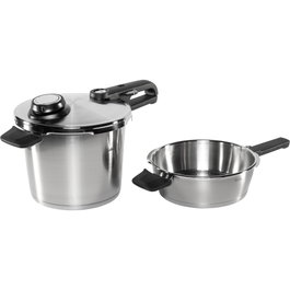 Fissler Vitavit Premium Duo Set Cocotte à pression et Poêle 6 L et 2,5 L