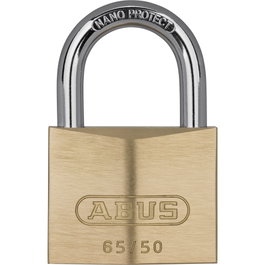 Abus 65/50 SL 6 Cadenas en Laiton avec Anse en Acier Trempé, 50 mm