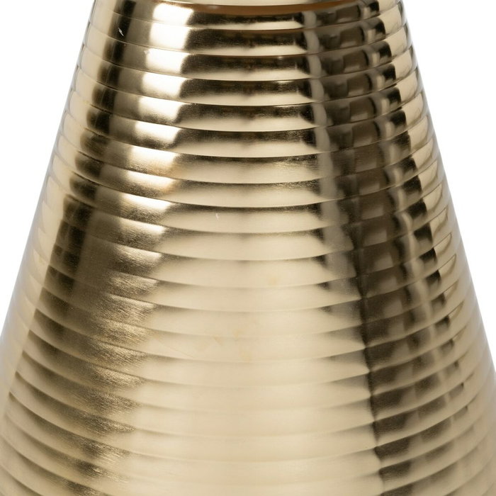 BigBuy Home Table d'appoint Blanc Doré